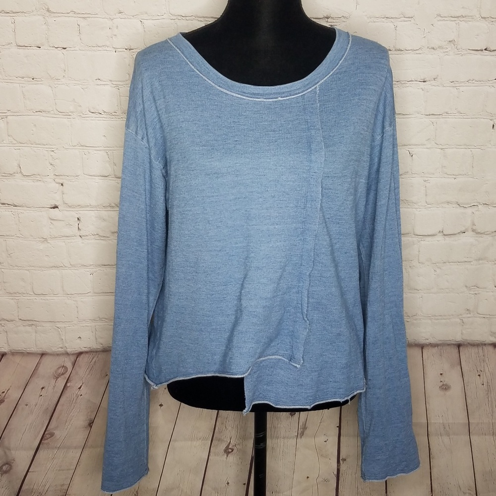Cloth & Stone Blue Long Sleeve Top Size Medium